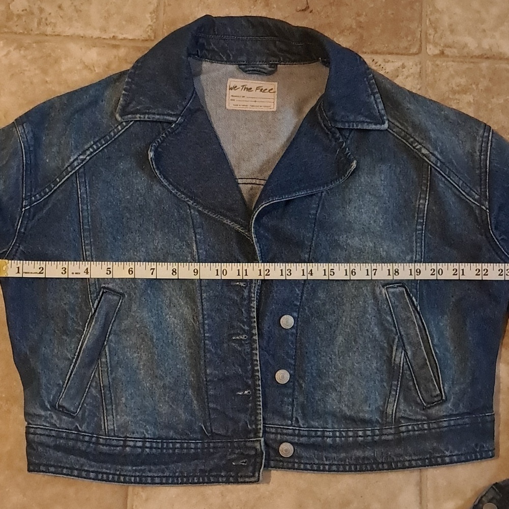 FREE PEOPLE NOW OR NEVER DENIM JACKET SIZE S - Picture 10 of 12